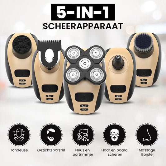 5-IN-1 RAZOR - Elektrisch scheerapparaat voor gladde & huidvriendelijke verzorging in slechts 90 seconden