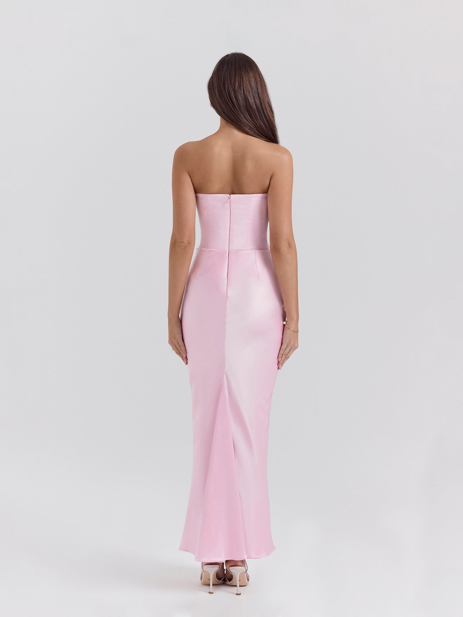 JUKIRA | Strapless Satijnen Jurk